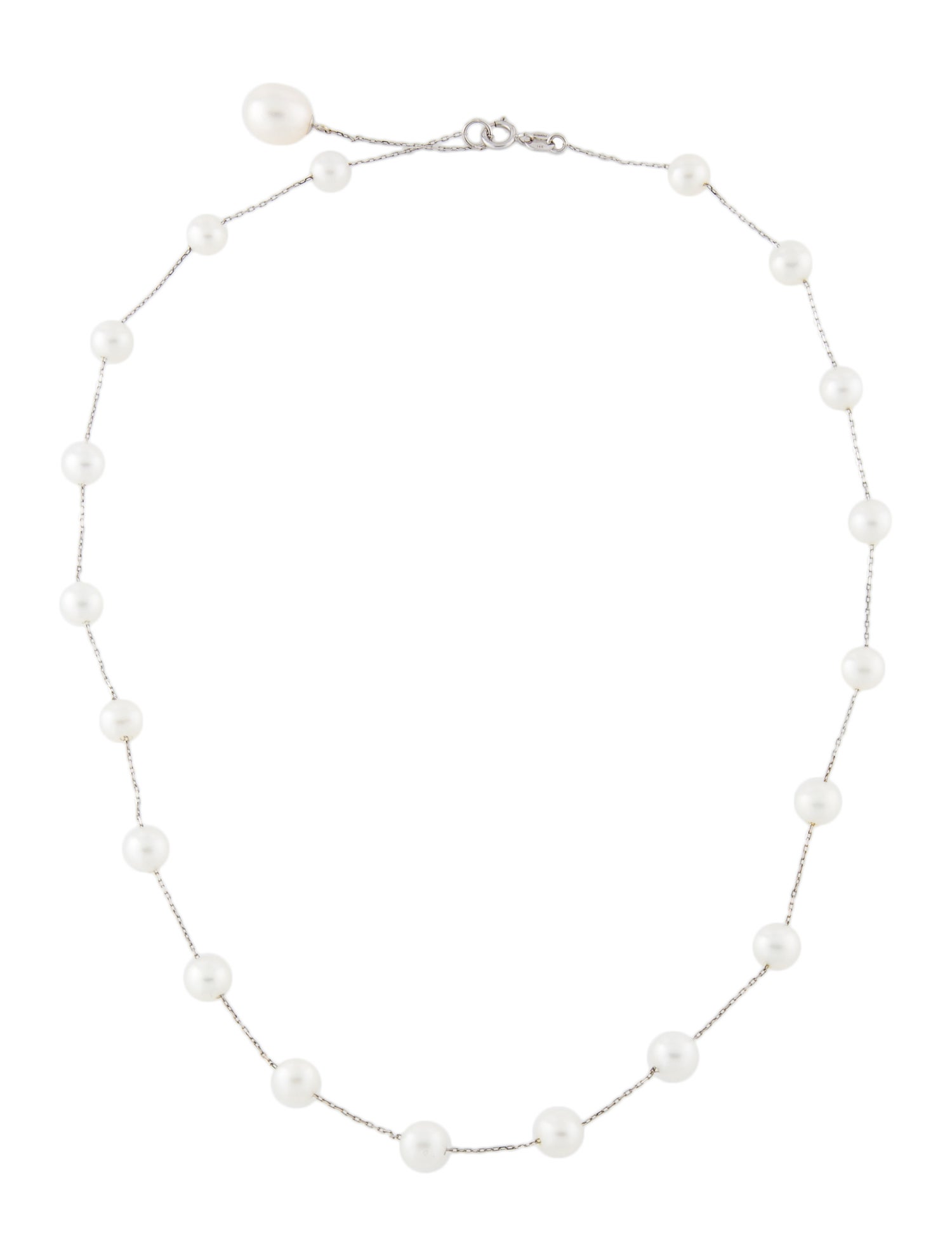 Effy Jewelry 14K Pearl Station Necklace